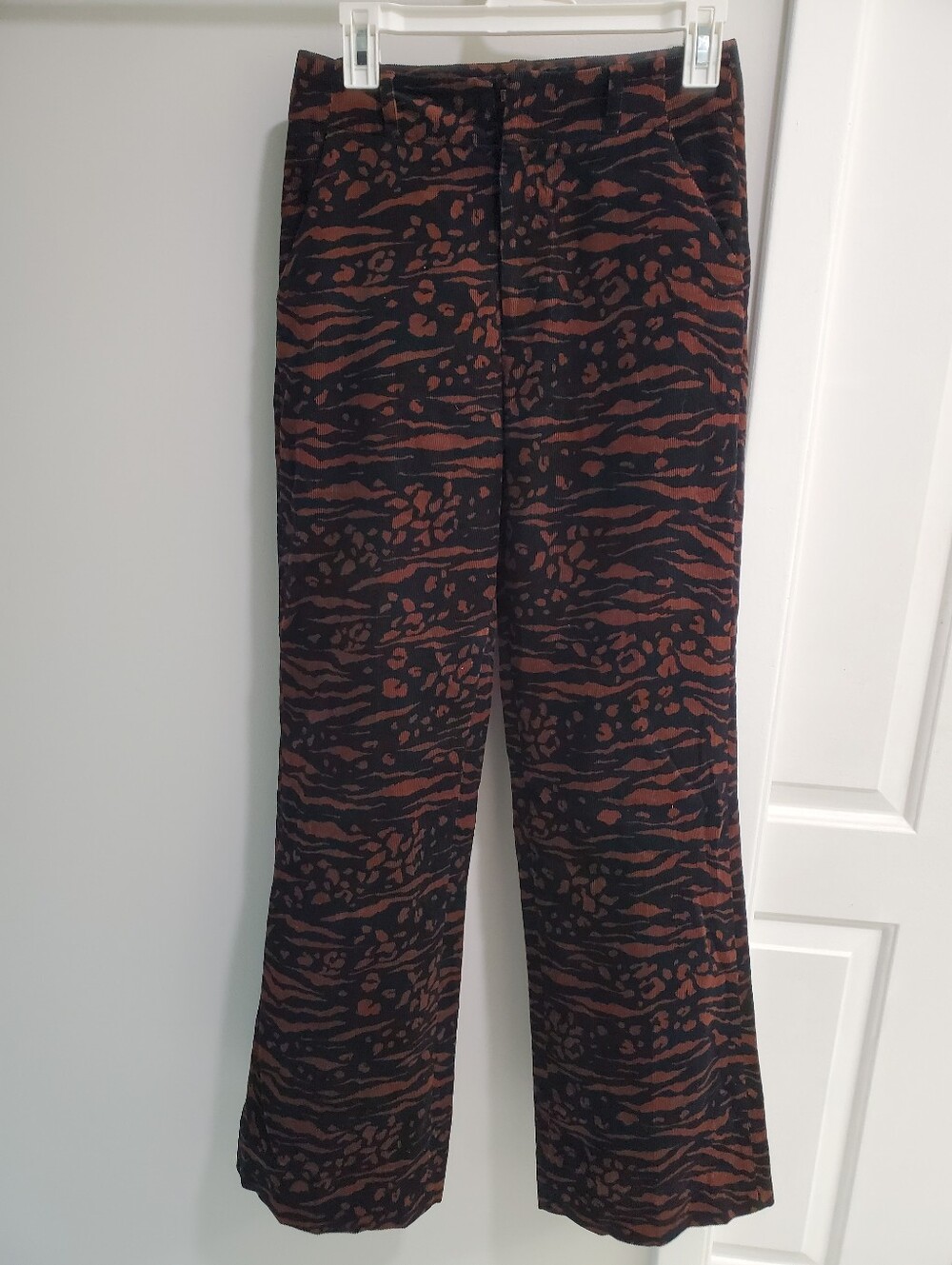 Other Stories  Wide-Leg Corduroy Trousers in Rust and Black